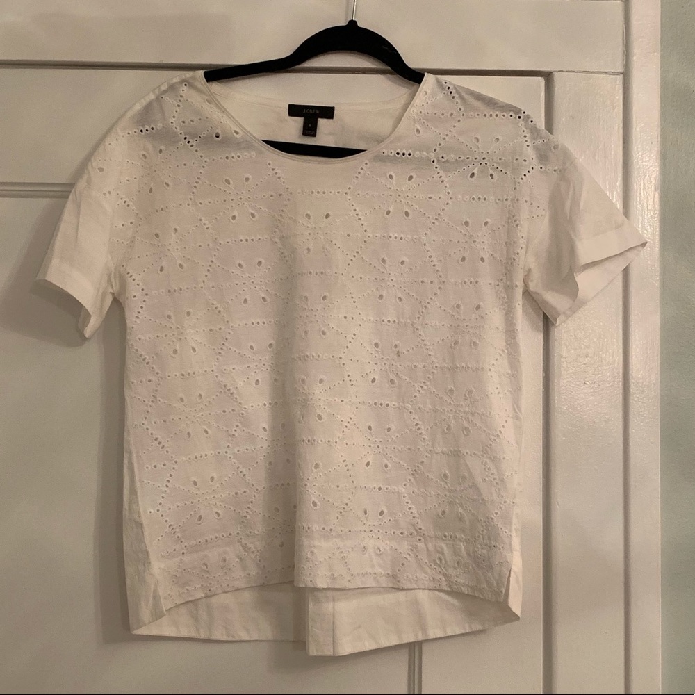 White short sleeve J.Crew shirt